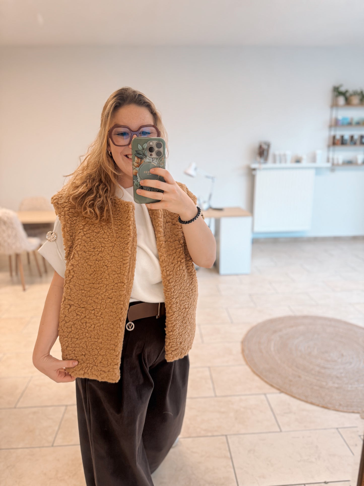 Teddy Gilet – Camel